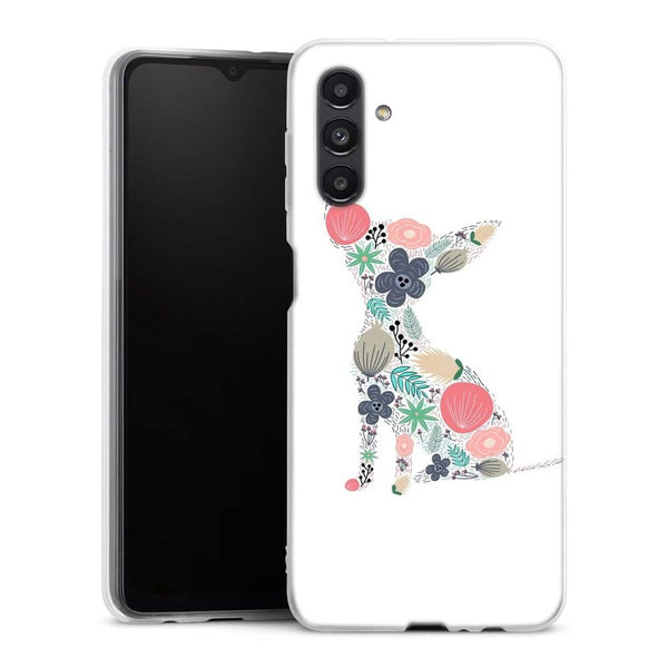 Coque Samsung Galaxy A04S Chihuahua floral